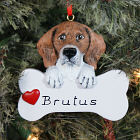 Personalized Beagle Dog Ornament