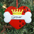 Personalized Best Dog Ornament