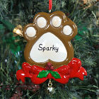 Personalized Paw Print Ornament