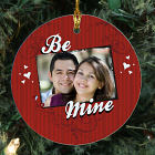 Personalized Ceramic Be Mine Photo Ornament U295010