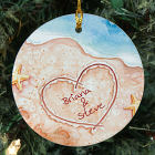 Shores of Love Personalized Ceramic Ornament