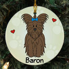 Personalized Ceramic Loved By My Yorkshire Terrier Ornament