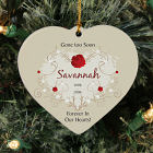 Personalized Ceramic Heart Memorial Ornament U463625