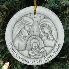 Personalized Ceramic Nativity Ornament