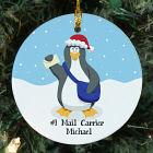 Personalized Ceramic Mail Carrier Ornament