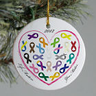Personalized Ceramic Life Matters Awareness Ornament