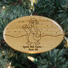 Engraved Mail Carrier Wooden Ornament