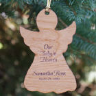 Baby In Heaven Engraved Memorial Wood Ornament