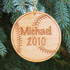 Personalized Baseball Christmas Ornament