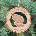 Personalized Fishing Christmas Ornament