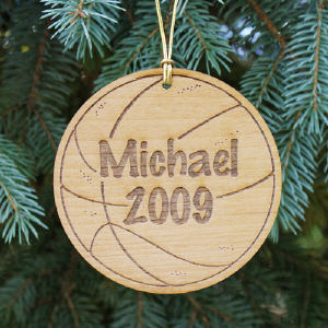 Personalized Basketball Christmas Ornament