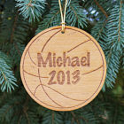 Personalized Basketball Wood Ornament