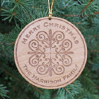 Personalized Wooden Merry Christmas Ornament