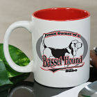 Personalized Proud Owner of a Basset Hound Mug