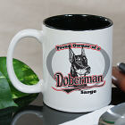 Personalized Proud Owner of a Doberman Mug
