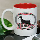 Personalized Proud Owner of a Min Pin Mug