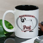 Personalized Proud Owner of a Pug Mug
