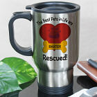 Personalized The Best Pets are Rescued Mug
