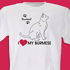 I Love My Cat T-shirt