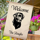 Personalized Dog Breed Welcome House Flag