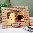 Personalized Loyal Dog Wood Picture Frame