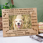 Personalized Loyal Dog Wood Picture Frame