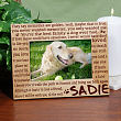 Engraved Pet Memorial Wood Picture Frame