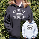 Personalized Dog Walker Athletic Dept. Hooded Sweatshirt