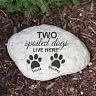 Engraved Spoiled Dog Garden Stone