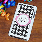 Personalized iPod Touch 4 Case - Houndstooth Design U579539x