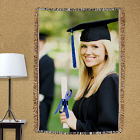 Personalized Graduation Photo Tapestry Throw Blankets