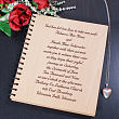 Wedding Invitation Personalized Wood Photo Album