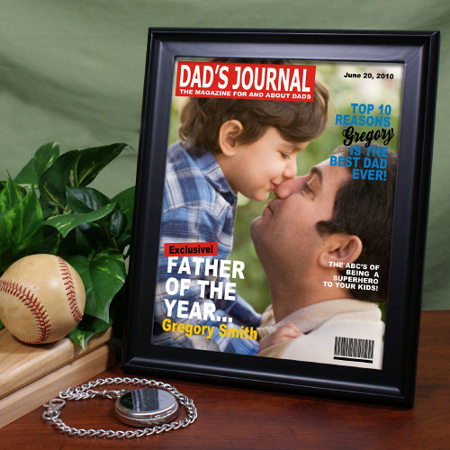 Personalized Dad's Journal Magazine Cover