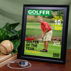 Personalized Golfer Magazine Cover Frame