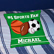 Sports Fan Personalized Throw Pillow 83029223