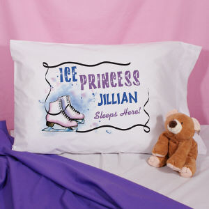 Personalized Ice Skating Pillowcase