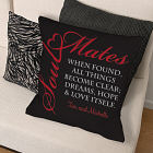 Personalized Soul Mates Throw Pillow 83059293