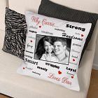 Personalized Why I Love You Photo Throw Pillow
