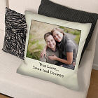 Custom Message Photo Throw Pillow 83062723