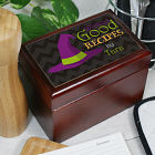 Personalized Wicked Good Recipe Card Box