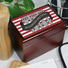 Personalized Strips and Banner Recipe Card Box