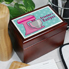 Personalized Metro Mixer Recipe Card Box