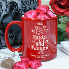 Hugs and Kisses Two-Toned Coffee Bistro Mug 232363
