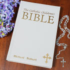 White Personalized Children's Catholic Bible