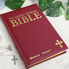 Personalized Maroon Children's Catholic Bible