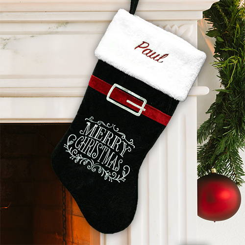 Black Christmas Stockings 