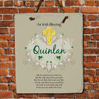 Personalized Irish Blessing Slate Plaque