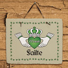 Personalized Failte Irish Slate Plaque