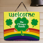 Personalized Lucky Four Leaf Clover Slate Plaque 63152837