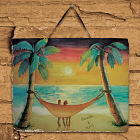 Personalized Beach Sunset Slate Plaque 63152847
